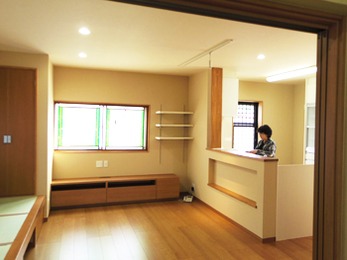 LDKひとつの空間になったので、家族のコミュニケーションが増えました。