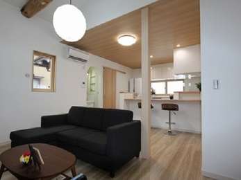 LDKひとつの空間で家族みんなが楽しめるようになりました。