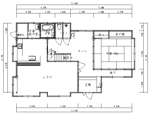 リフォーム前見取り図