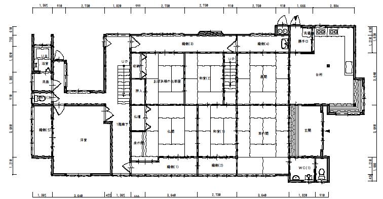 リフォーム前見取り図