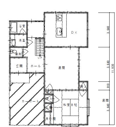 リフォーム前見取り図