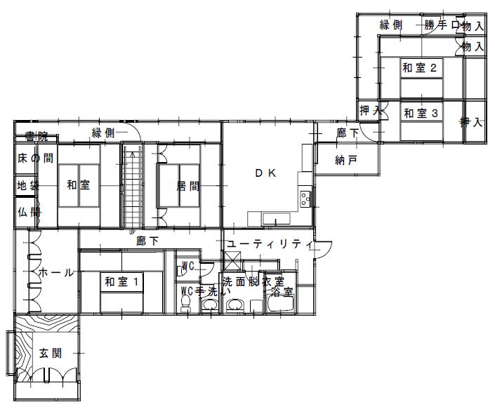 リフォーム前見取り図