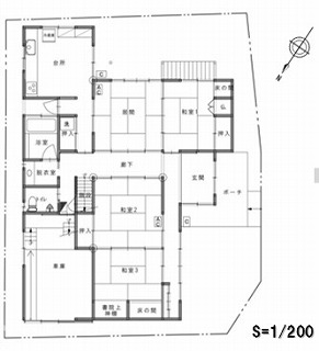 リフォーム前見取り図