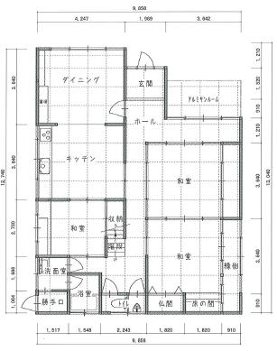 リフォーム前見取り図