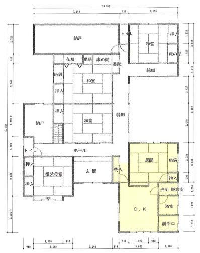 リフォーム前見取り図