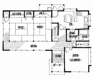 リフォーム前見取り図